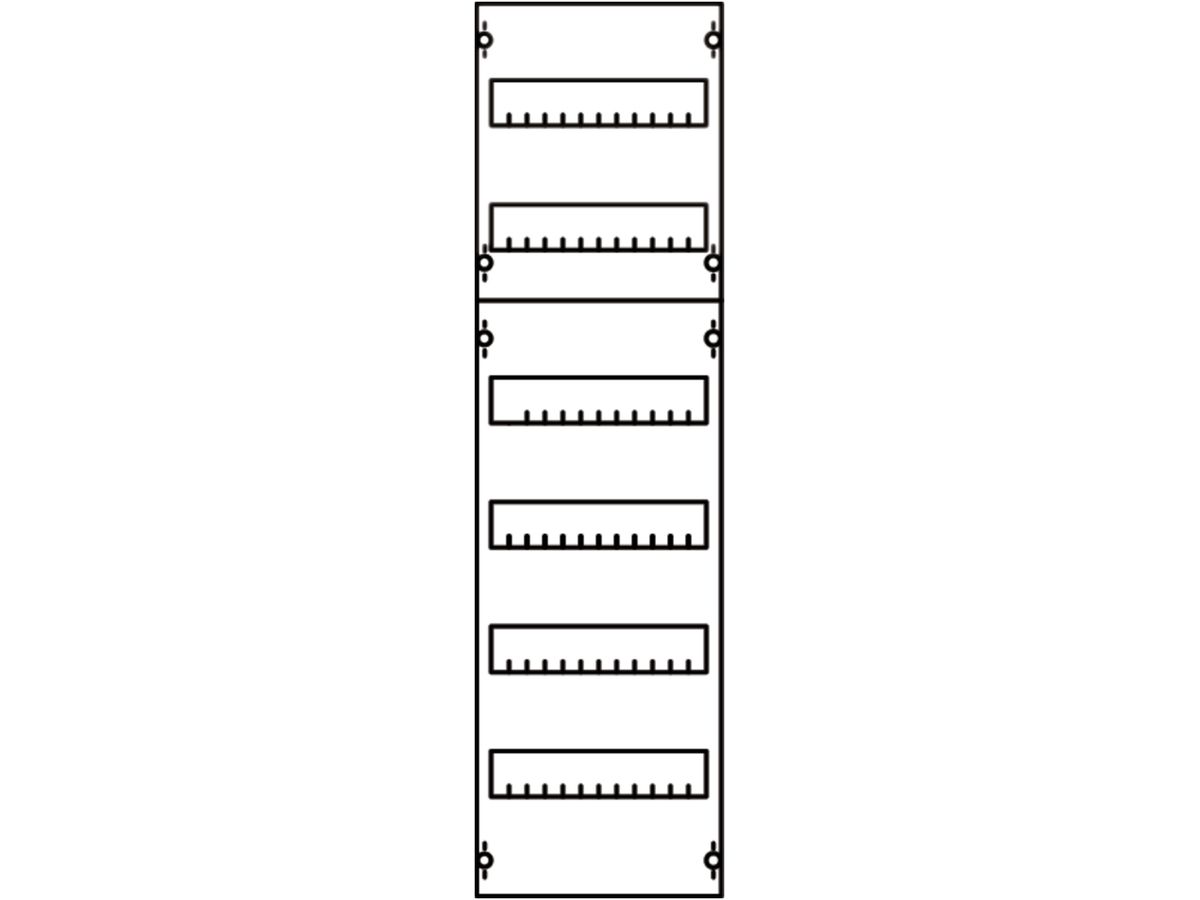 Verteilerfeld ABB DIN Modul für 1×6 reihig