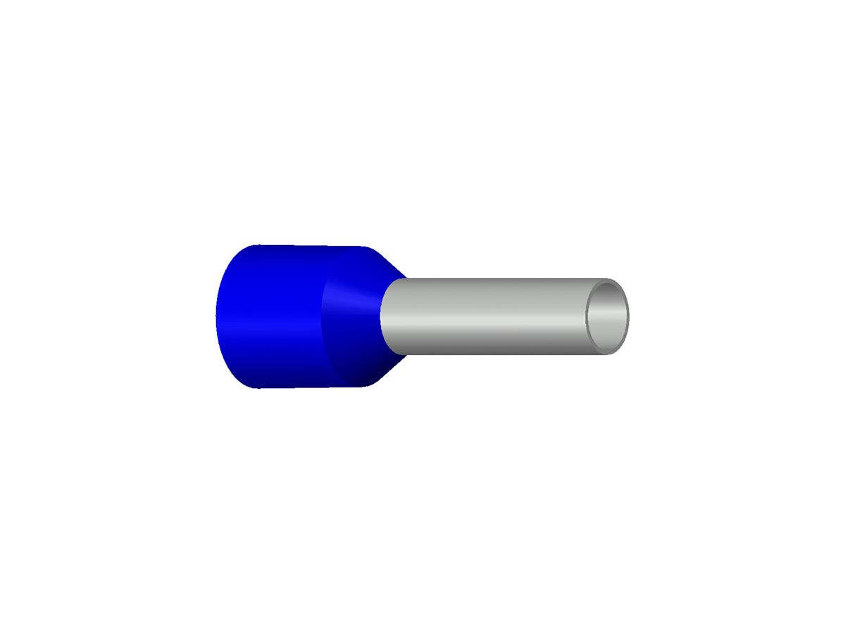 Aderendhülse Typ B isoliert 30mm²/25mm blau