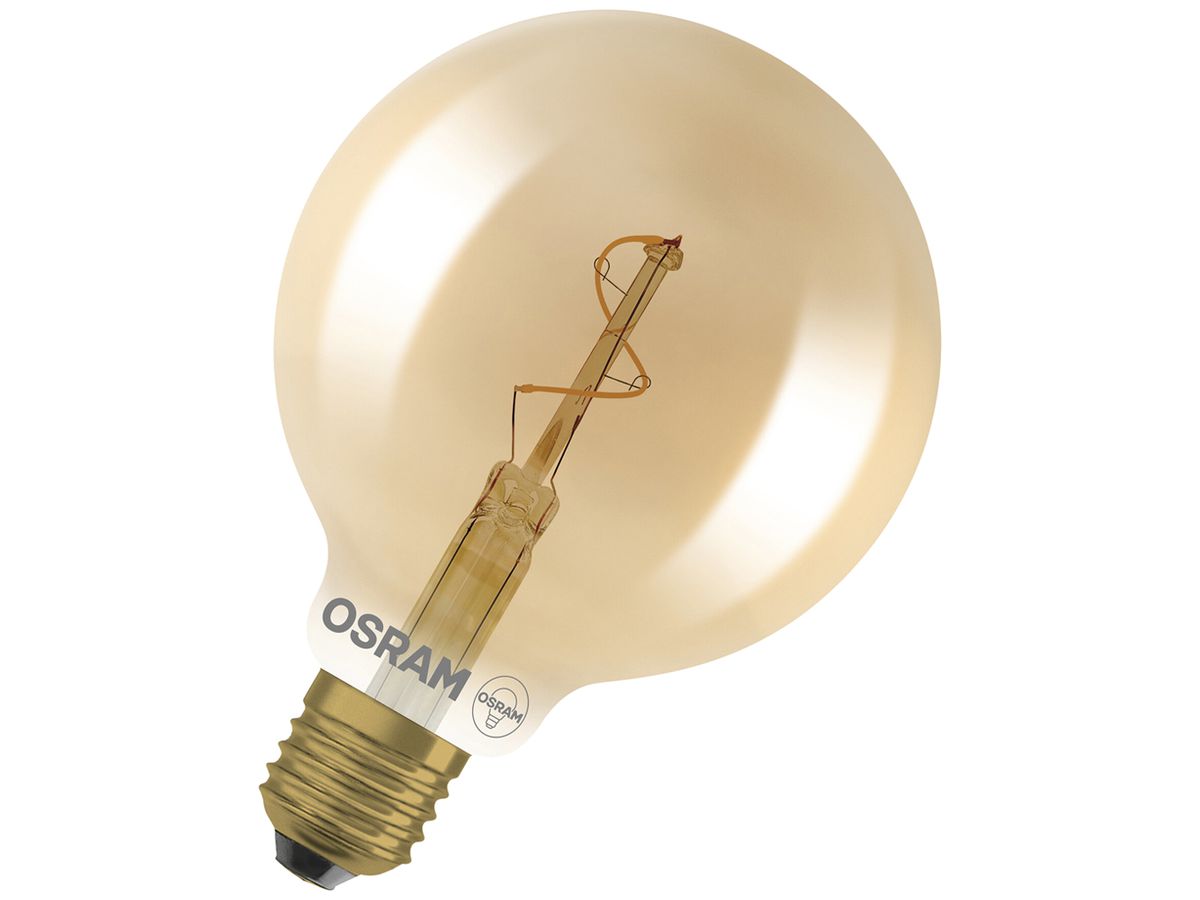 LED-Lampe LEDVANCE Vintage 1906 E27 1.8W 30lm 822 gold Ø95×138mm
