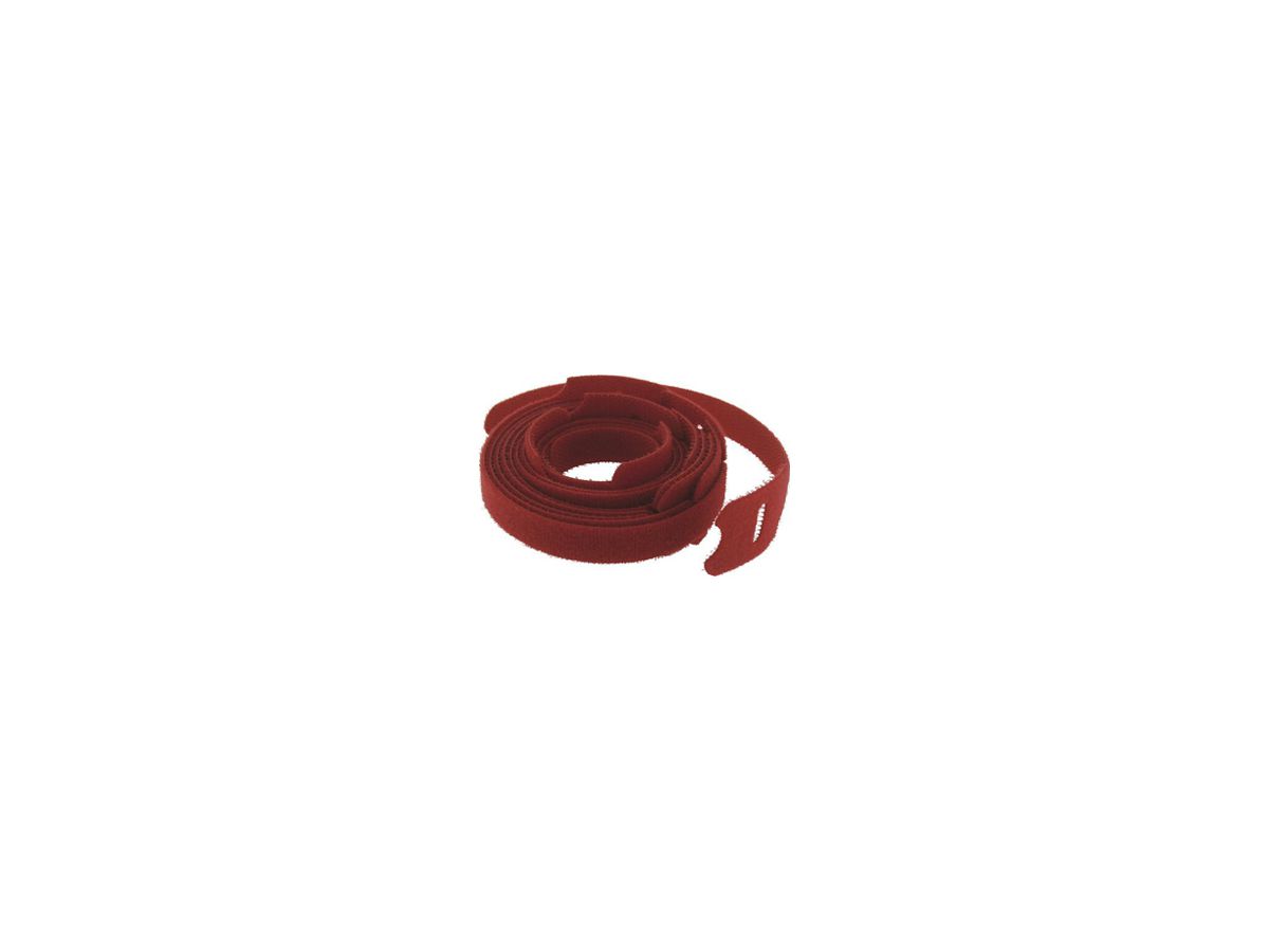 Kabelbinder mit Klettverschluss 13×200mm rot