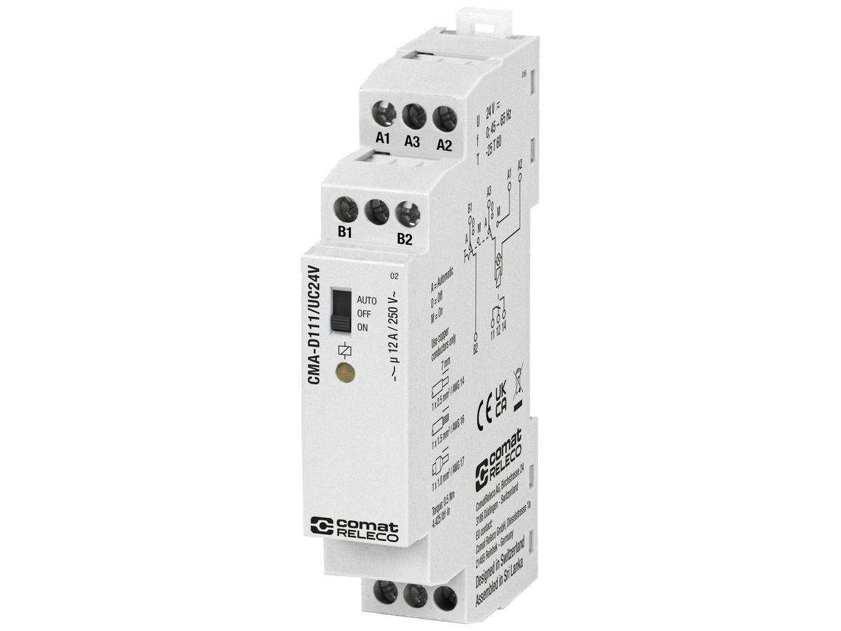 REG-Koppelrelais ComatReleco CMA-D111 20.4…26.4VUC 1NC/1CO 12A/250VAC