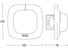 EB-Präsenzmelder Steinel Quattro PIR KNX 360° h=2.8m 16m²+49m²