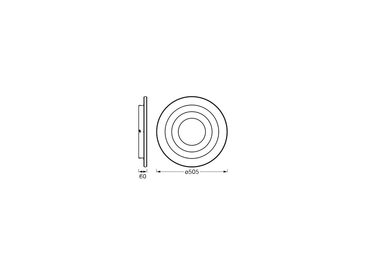 LED-Deckenleuchte LEDVANCE ORBIS SPIRAL Loop 42W 2400lm 3000K Ø505mm weiss