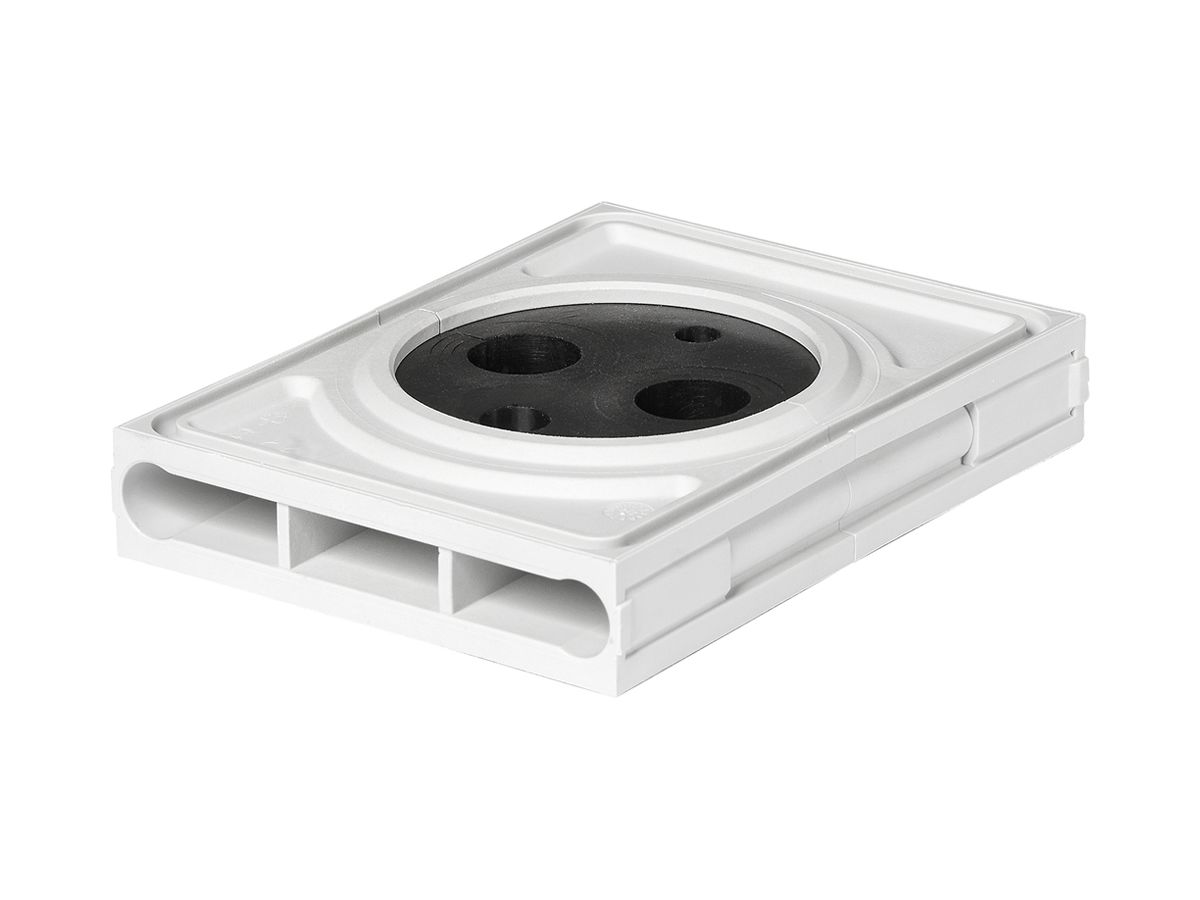 Flanschplatte Schurter HAK-Z-FL2RM-SE 102×135×28mm Kunststoff Rohr