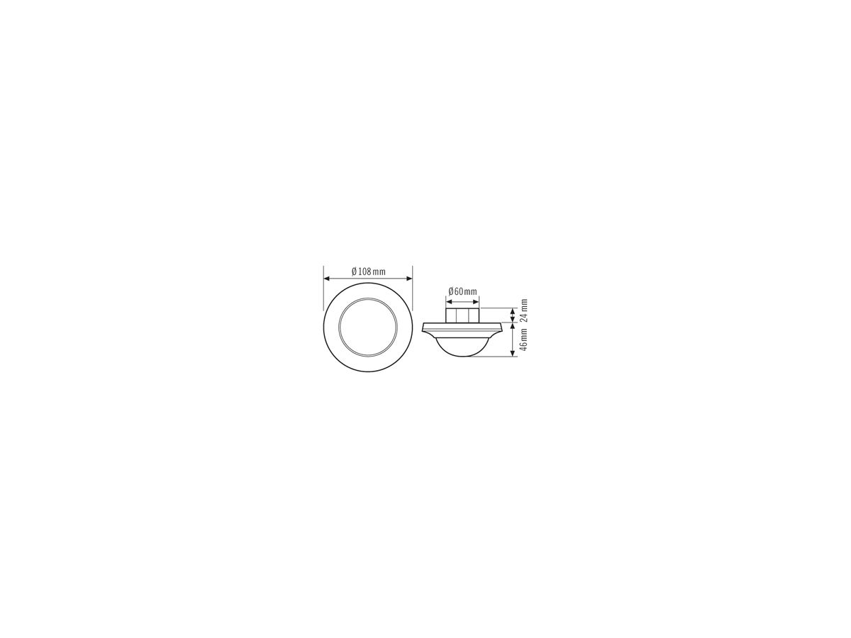 UP-Präsenzmelder ESYLUX PD-C 360i/24 CU-C Light