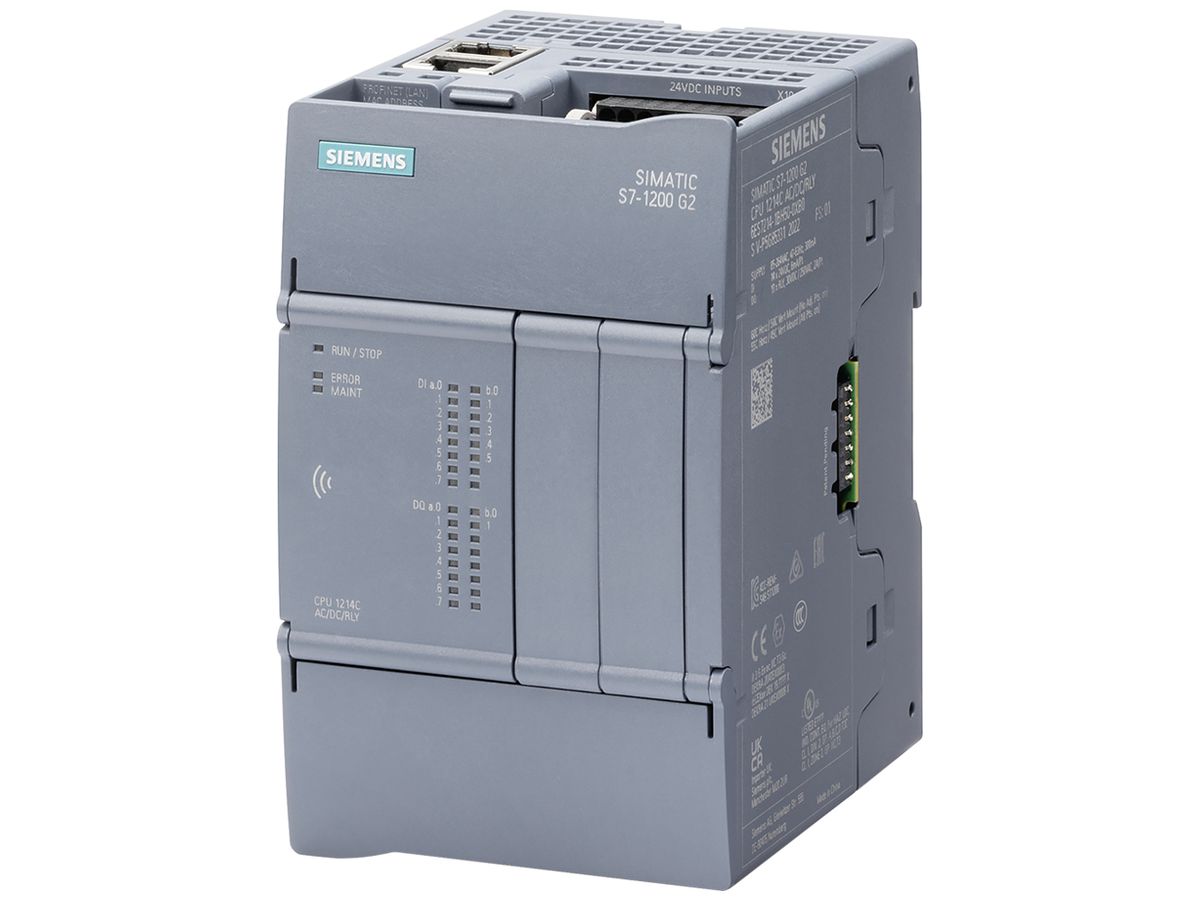 Grundgerät SPS SIMATIC S7-1200 G2 CPU 1214FC DC/DC/Relais 14DI/10DO 24VDC