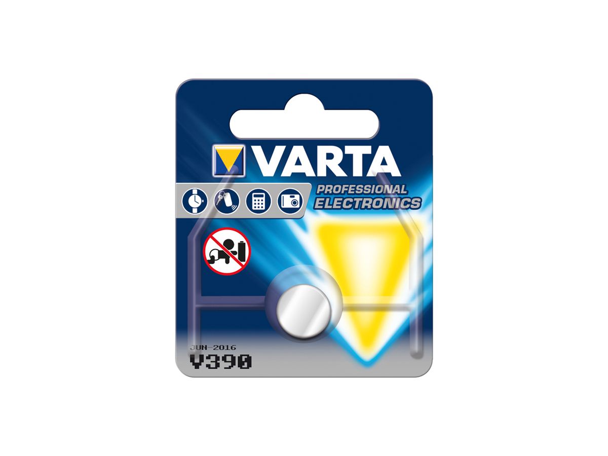 Knopfzelle Silberoxyd VARTA V390, 1.55V Blister à 1 Stück