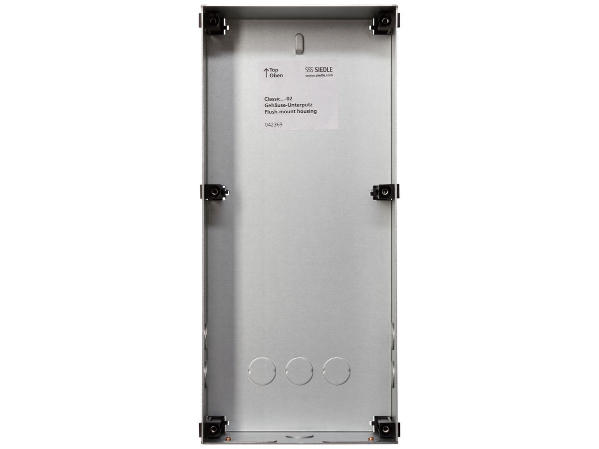EB-Gehäuse Siedle Classic 1× 336×154×65mm silber