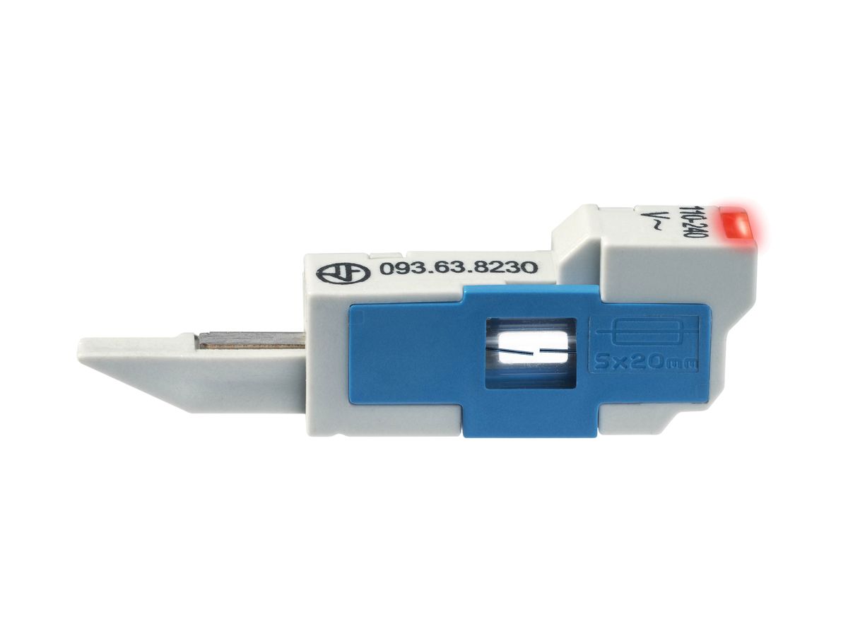 Sicherungsmodul Finder 093.63, 110…240VAC, für Feinsicherung 5×20mm