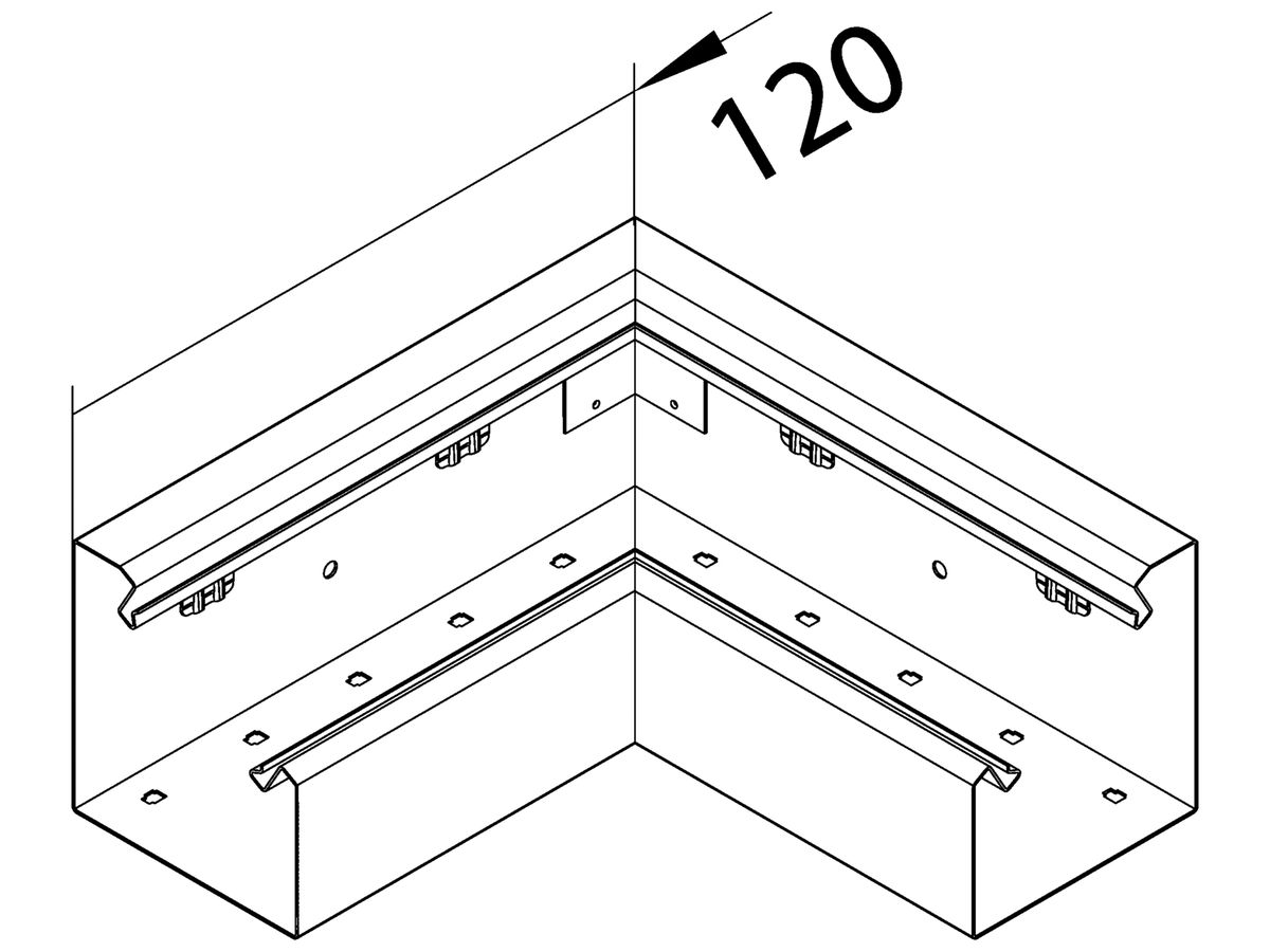 Flachwinkel up tehalit EK 115110, verkehrsweiss