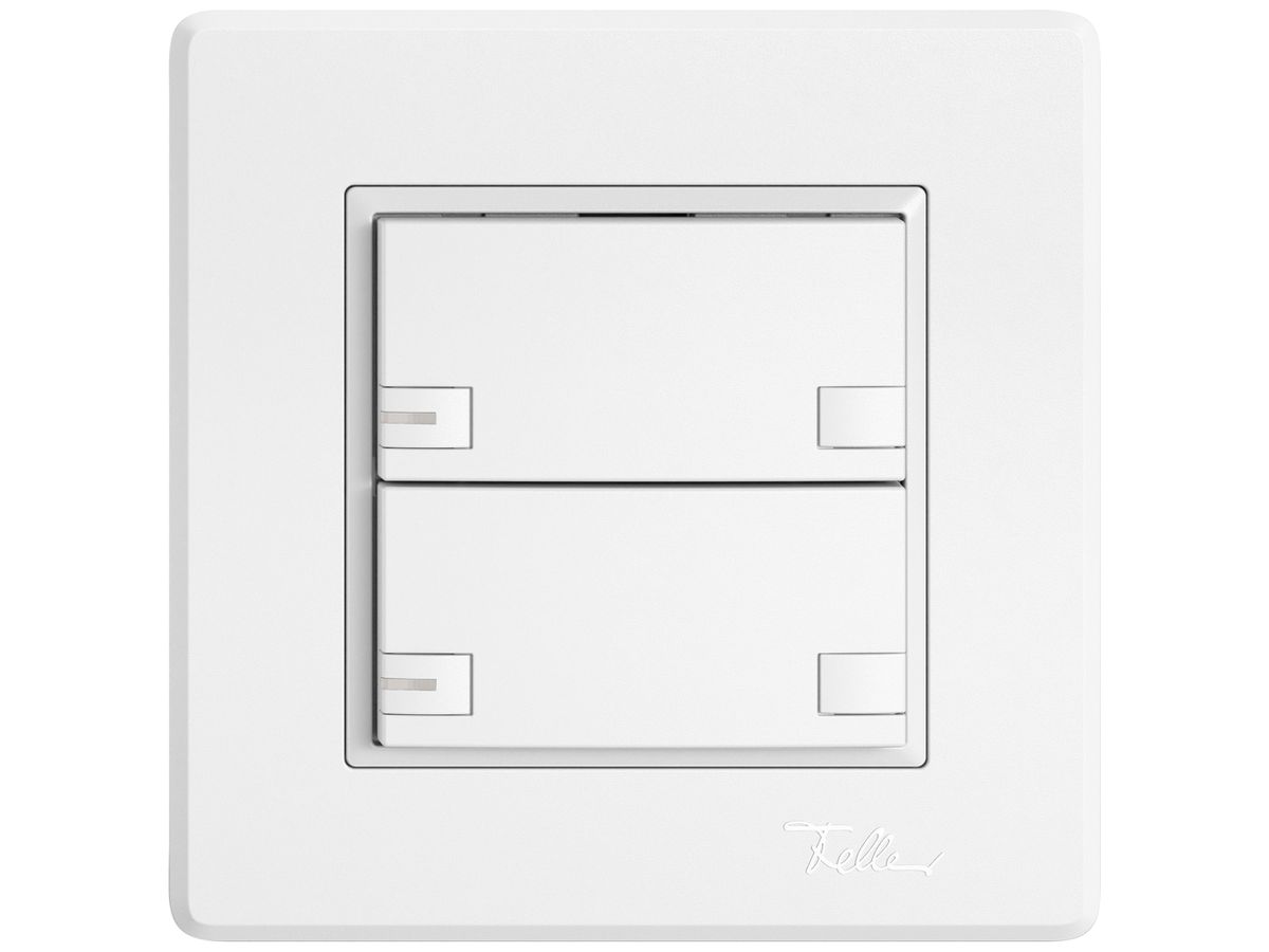 UP-Universaltaster EDIZIO.liv UNI SNAPFIX® 12…48V m.LED blau 2× 2-Tbed.ws