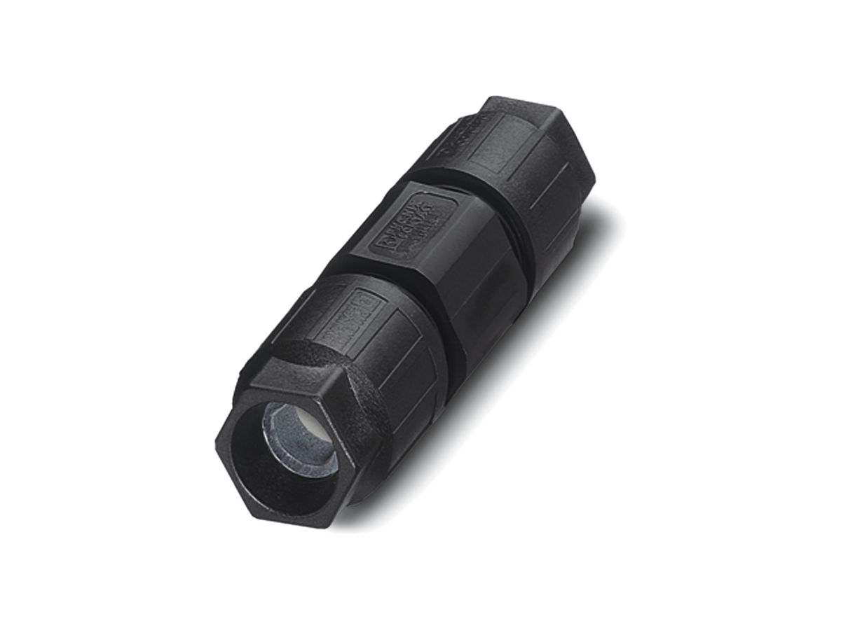 Leitungsverbinder 0.75…1.5mm² schwarz Kabel Ø6…12mm QUICKON