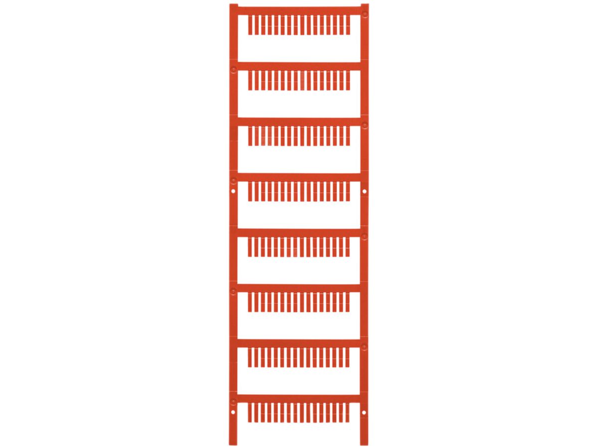 Gerätemarkierer Weidmüller MultiCard ESG steckbar 10×2.5mm PA66 rot