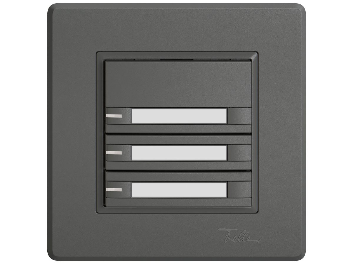 UP-Universaltaster EDIZIO.liv UNI SNAPFIX® m.LED RGB 3× 2-Tbed.Pap.dgu