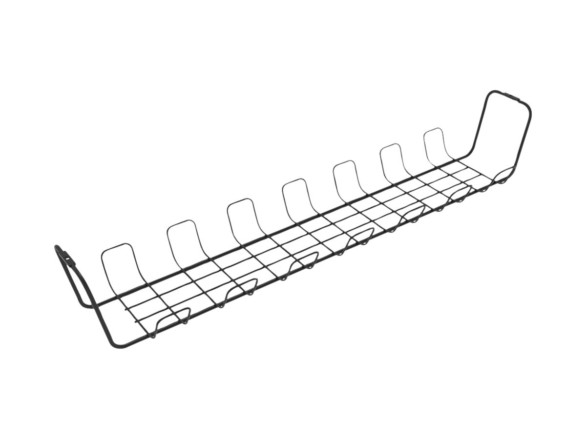 Untertisch-Kabelführungskanal ROLINE 600×132×99mm Gitter schwarz 2 Stück
