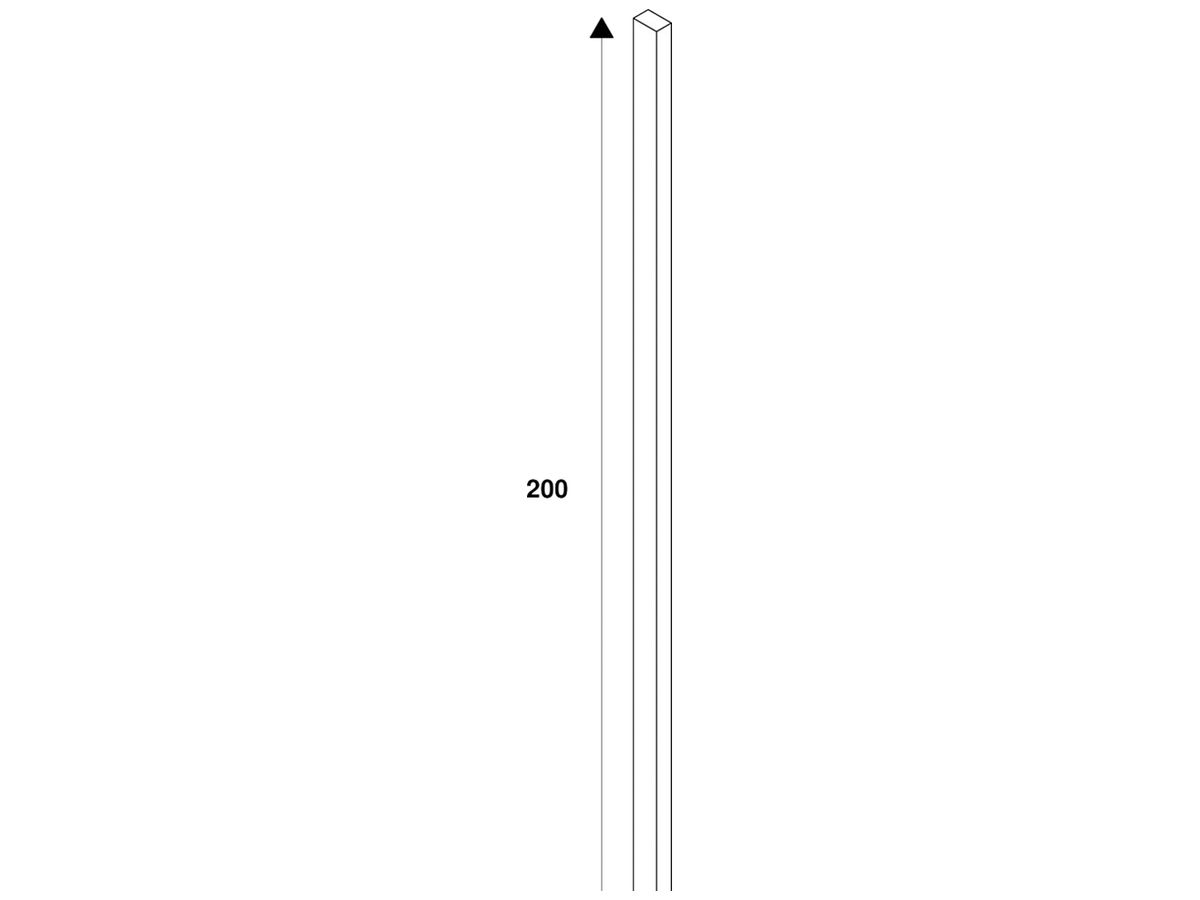 Seilabhängung SLV BATTEN P Stahl 2000mm zink 2 Stk