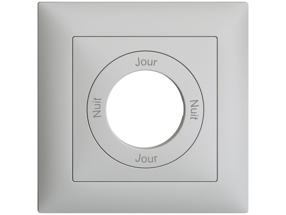 Frontset Nuit-Jour-Nuit-Jour EDIZIOdue 88×88mm hellgrau