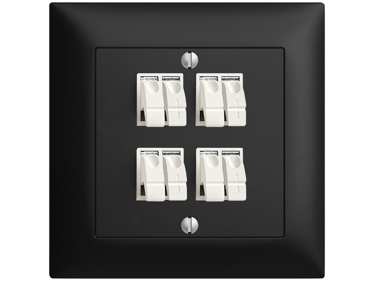 UP-Audiodose FMI 4×schwarz ITplus Klemmanschluss für 4 LS