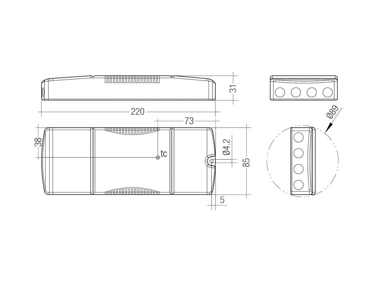LED-Konverter Talexx LC 60W 900…1750mA flexC SR EXC