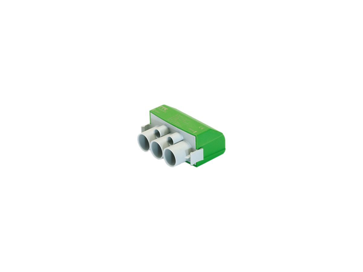 Einspeiseklemme LPDB 3×6…50 mm²/2×2.5…10 mm² grün