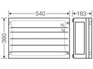 AP-Sammelschienengeh.2×5L 10/16 Einheiten, Türe, IP65 ENYSTAR