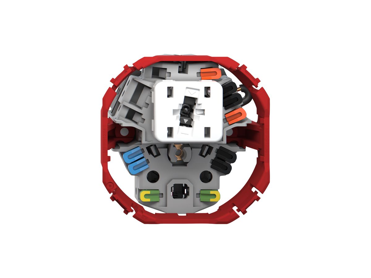 Kombination Feller SNAPFIX® S3K+T13 Seitenbeleuchtung ws