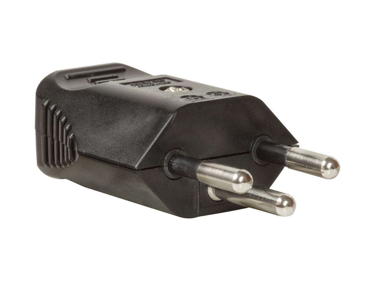 Stecker Typ 12 Brennenstuhl L+N+PE 10A 230V IP20 schwarz