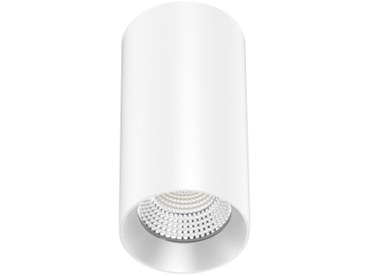 LED-Leuchte DOTLUX SLIMvario, 18W, Ø80×160mm, 3000K, 1800lm, IP20, weiss