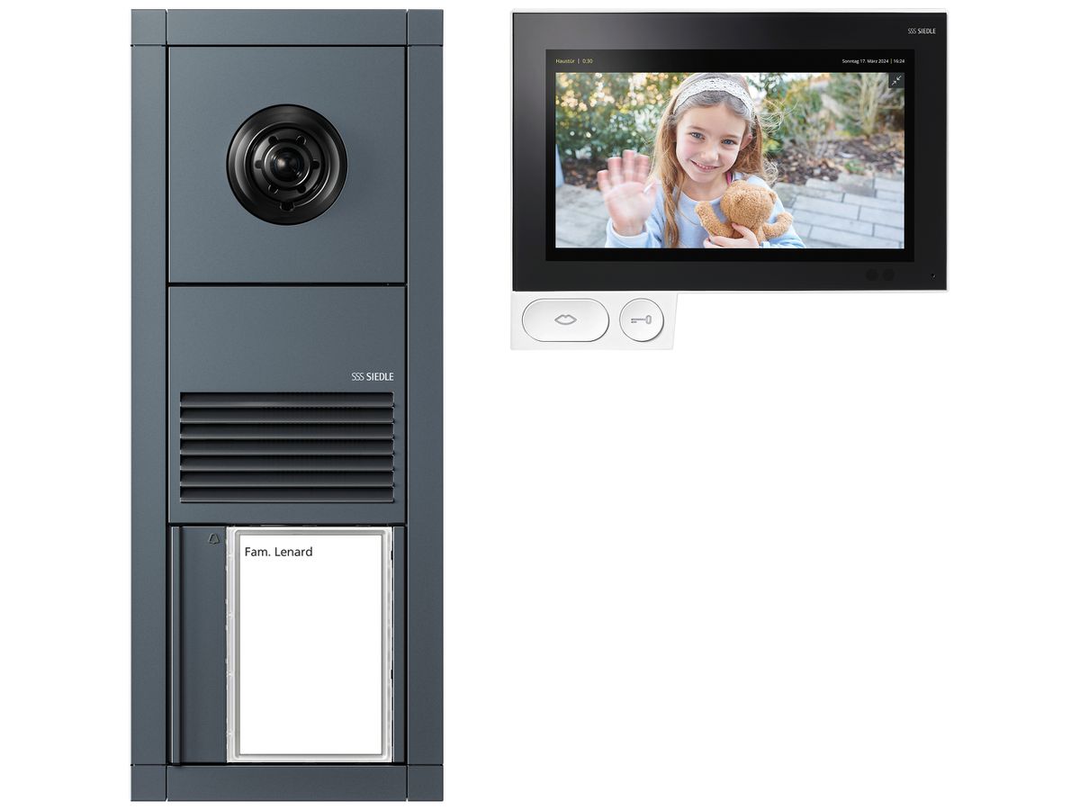 EB-Set Video Siedle Vario 1 Bus-System weiss