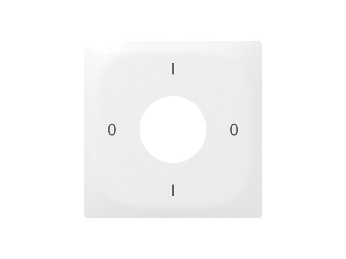 Frontrahmen SIDUS mit Gravur 0-1-0-1 weiss