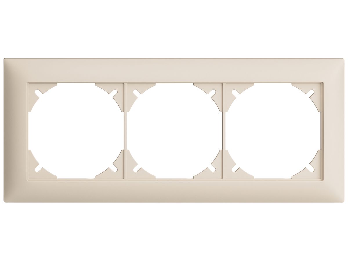 UP-Kopfzeile EDIZIOdue SNAPFIX® 1×3 horizontal 197×77mm crema