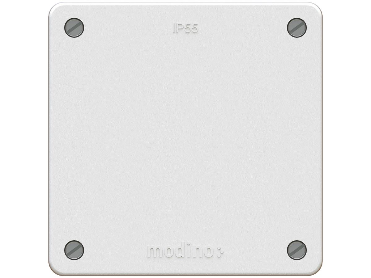 Blindabdeckung MAX HAURI EXO Grösse 1×1, IP55, weiss