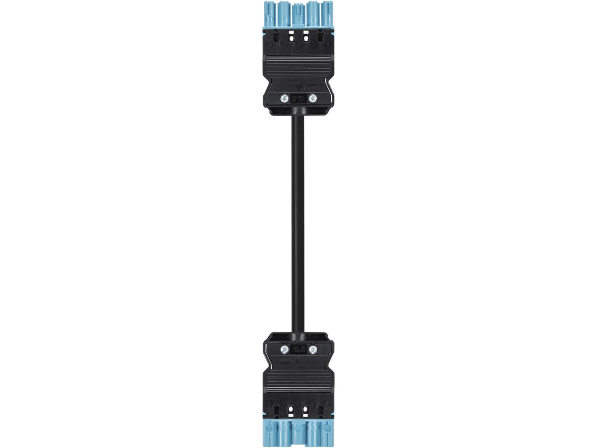 Verbindungsleitung Wieland GST18i5 PB 5×2.5mm² 250V 20A 2m bl Stecker-Buchse Cca