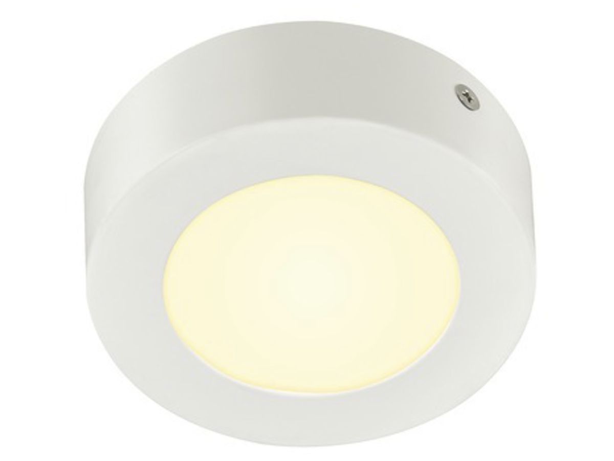 LED-Decken-/Wandleuchte SLV SENSER 12 ROUND 8.2W 480lm 3000K Ø115×35mm weiss