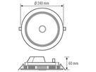 LED-Downlight ESYLUX ELSA-2 PD DALI, Ø240 18W 3000K 1750lm, weiss