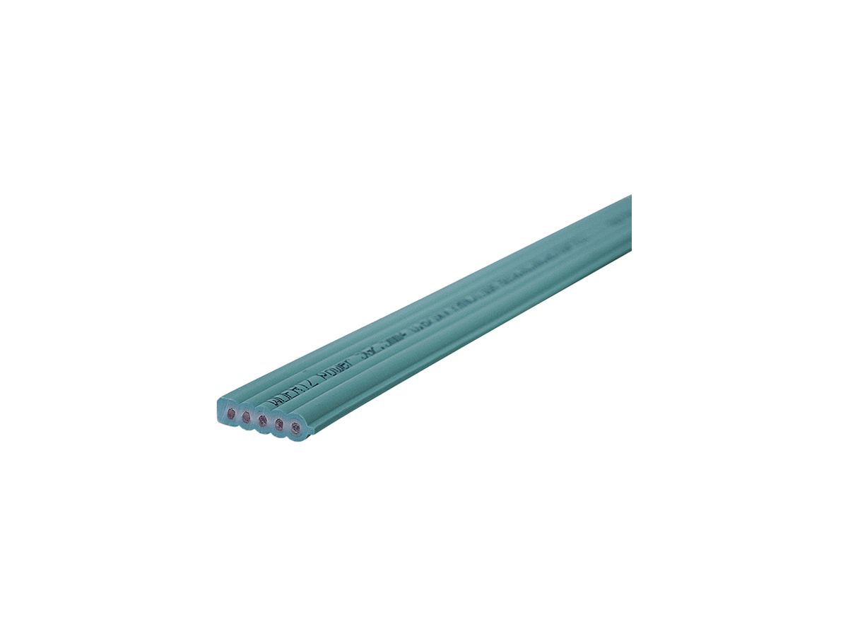 Flachkabel Woertz Power 5×2.5mm² halogenfrei grün B2ca