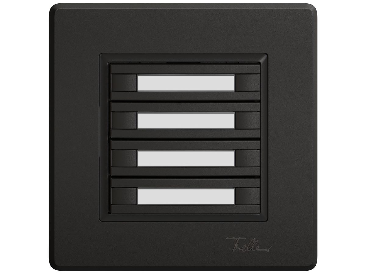 UP-KNX-Taster RGB EDIZIO.liv SNAPFIX® Temperaturfüh.o.LED Pap.4×T 2-Tbed.sz
