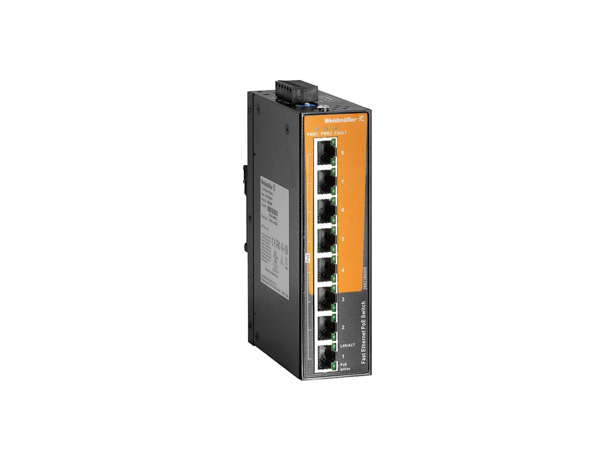 Switch WM IE-SW-EL08-8POE, 8×RJ45 FE PoE unmanaged