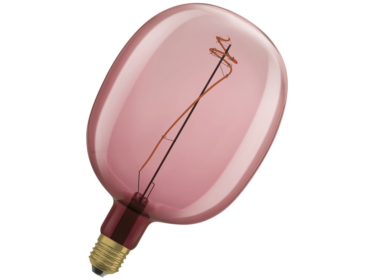 LED-Lampe LEDVANCE BALLON E27 4.5W 220lm 1600K DIM 270mm klar pink