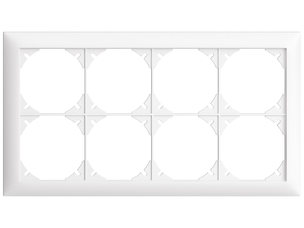 UP-Kopfzeile EDIZIOdue SNAPFIX® 2×4 horizontal 268×148mm weiss