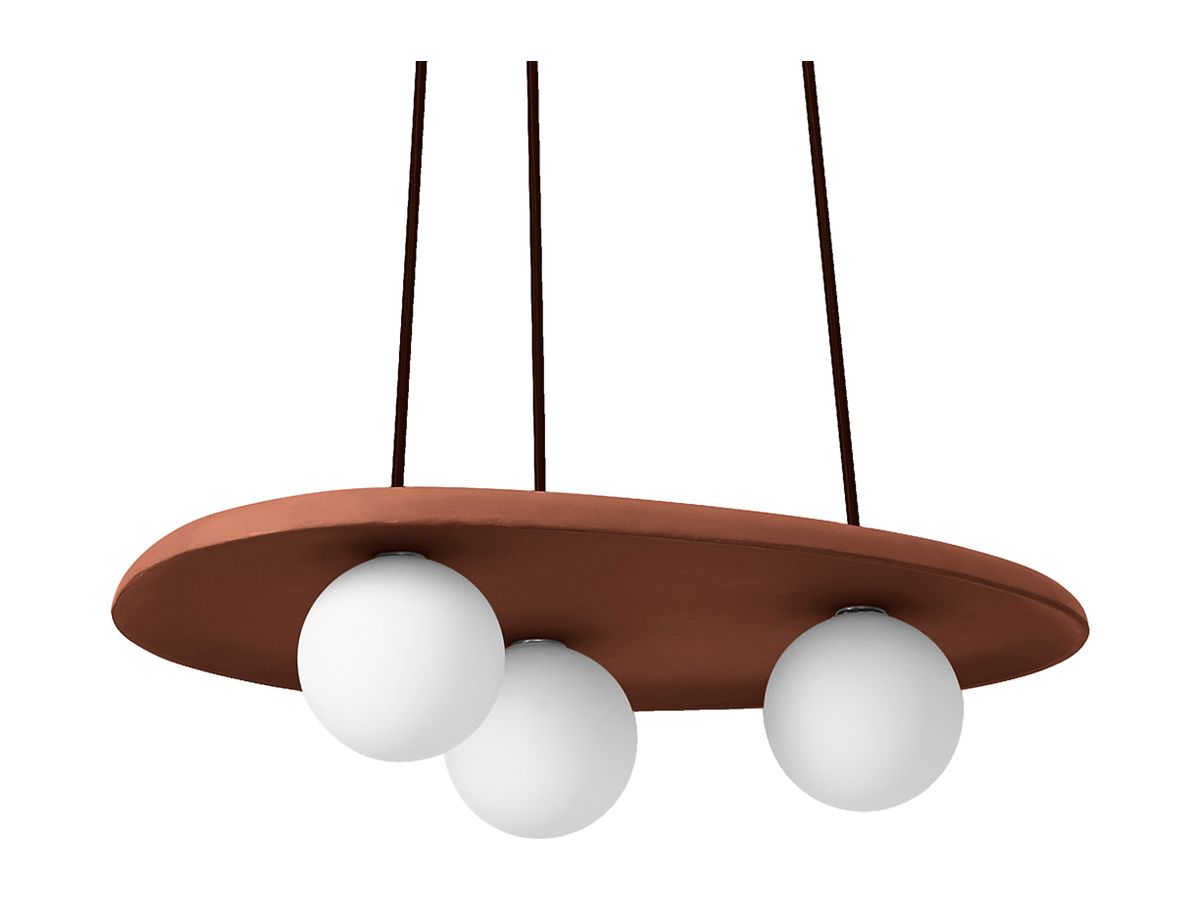 Pendelleuchte LEDVANCE Decor Clay G9 3×5W 500×385mm braun