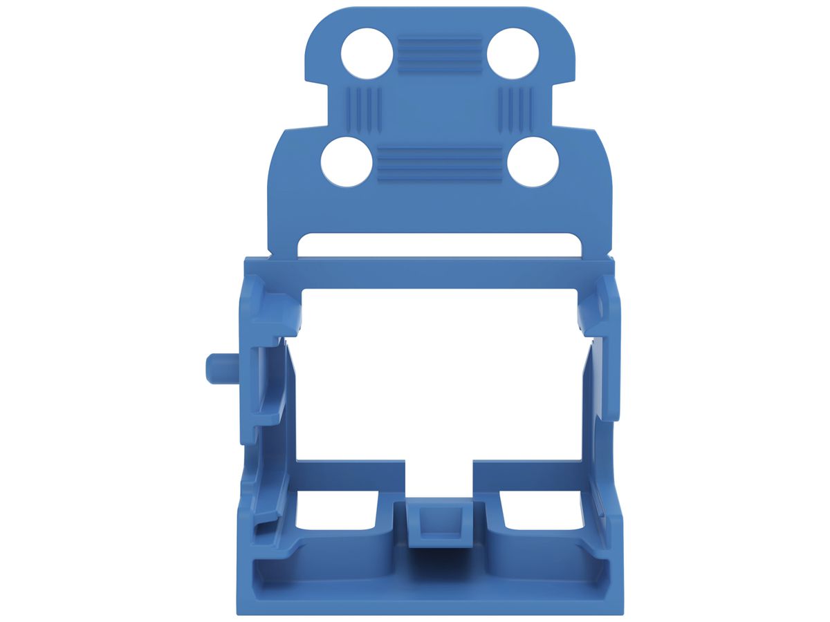 Befestigungsadapter WAGO m.Zugentlastung für 10×4mm² seitlich bl