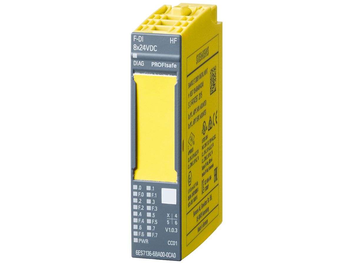 SPS-Elektronikmodul Siemens SIMATIC ET200SP F-DI 8×24VDC HF A0