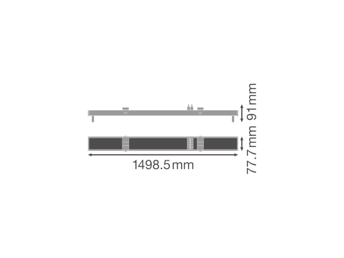 LED-Leuchteinsatz LEDVANCE TruSys® FLEX 1×G5 1498.5mm weiss