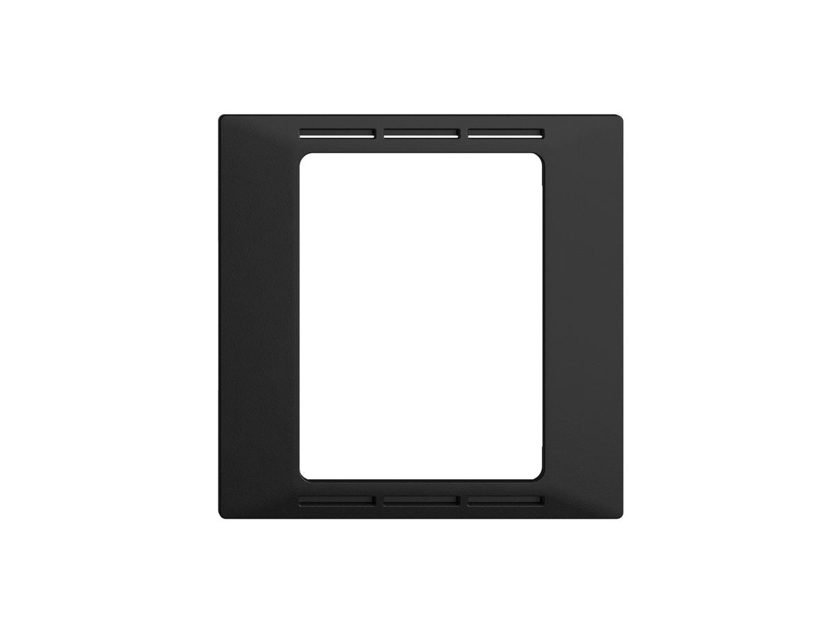 UP-Frontset EDIZIOdue F schwarz für Raumthermostat mit Display