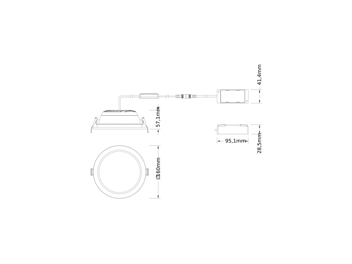 LED-Downlight LEDVANCE COMFORT OP 18W 2160lm 930/940 IP20/44 95° Ø160 weiss