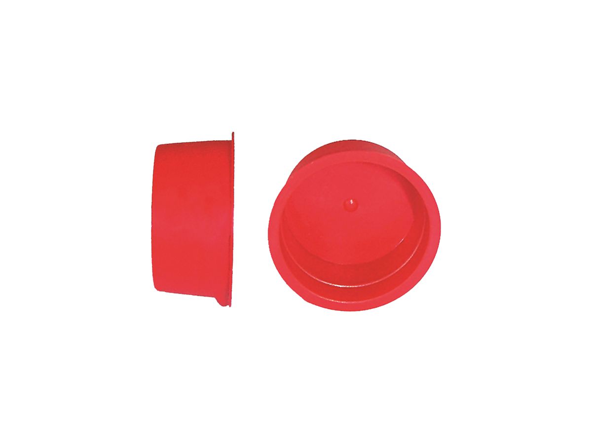 Endkappe PE zu Kabelschutzrohr 75mm rot