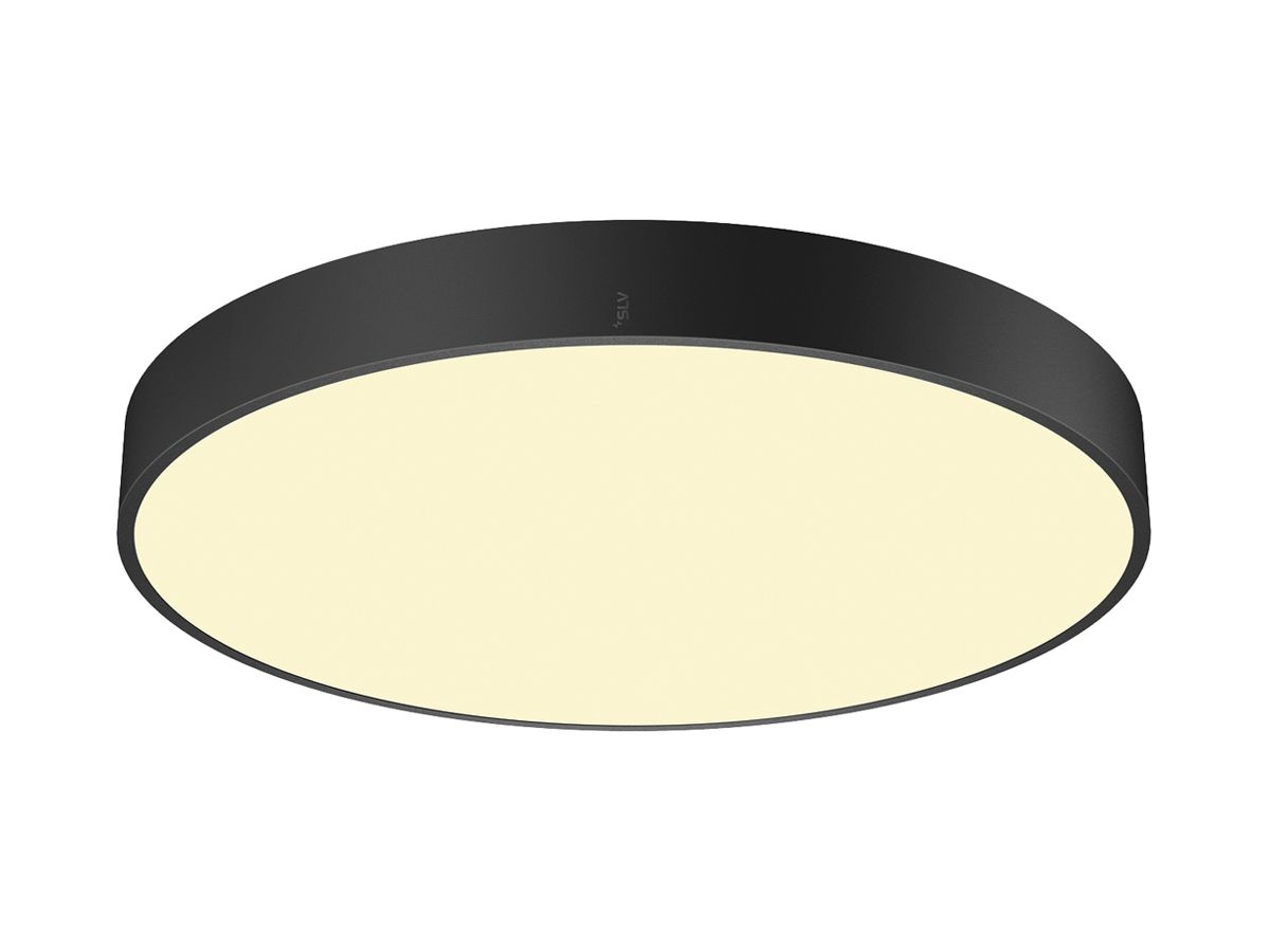 LED-Deckenleuchte SLV MEDO PRO 60 39W 5500lm 930/940 IP50 DALI Ø600mm schwarz