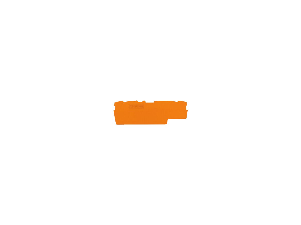 Abschlusswand WAGO TOPJOB-S orange zu Serie F 2002-1802