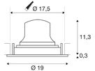 LED-Downlight SLV NUMINOS MOVE XL 24W 3800lm 4000K WB DALI Ø175 ws/cr